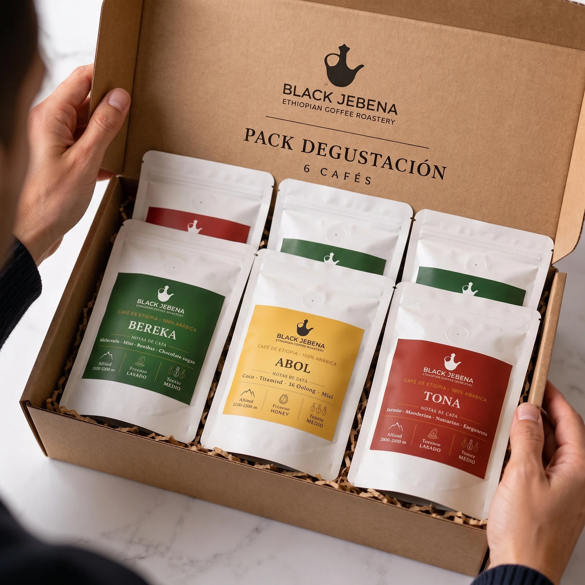 Pack degustación de 6 cafés etíopes