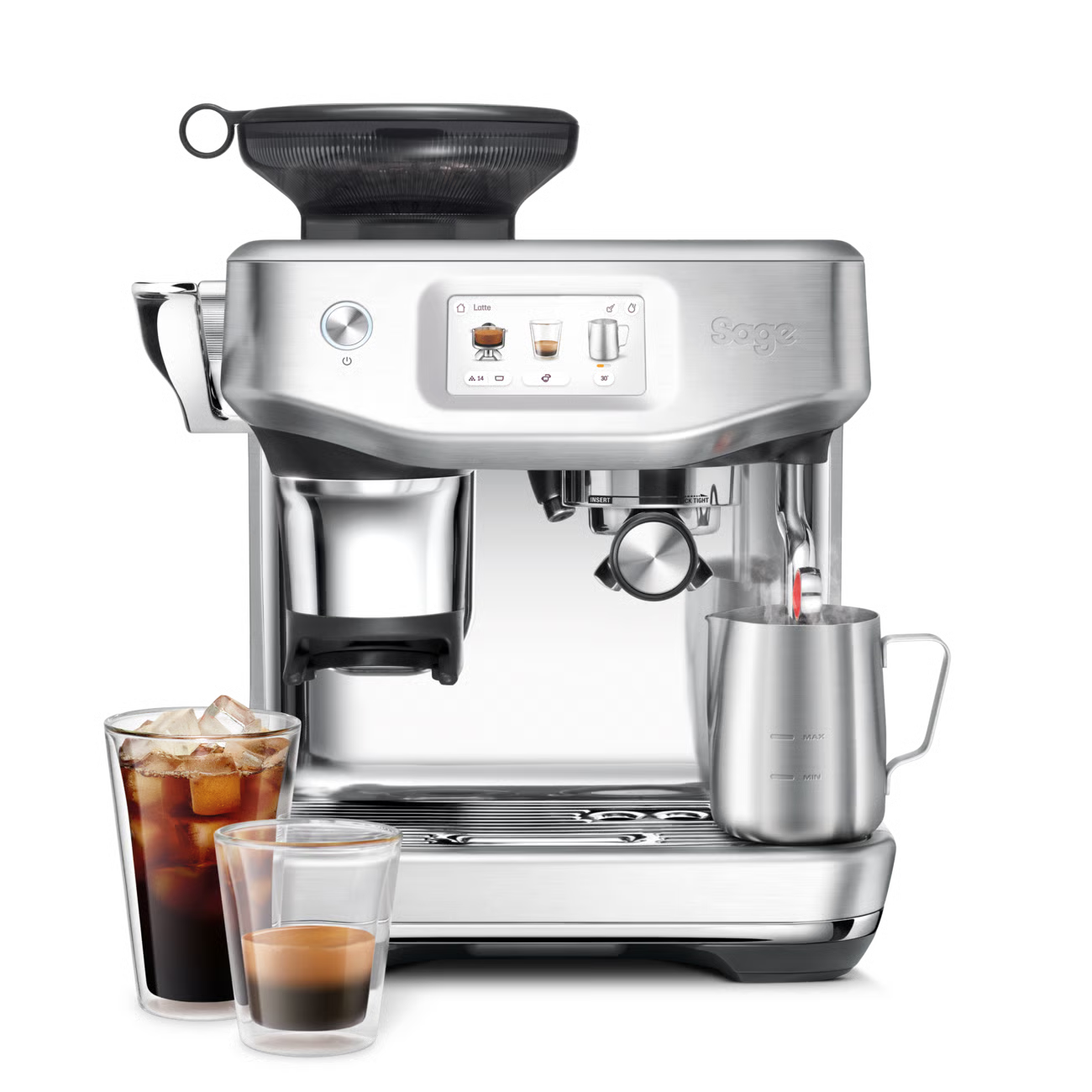 Cafetera Espresso Semiautomática Molinillo SAGE PANTALLA TACTIL BARISTA TOUCH IMPRESS