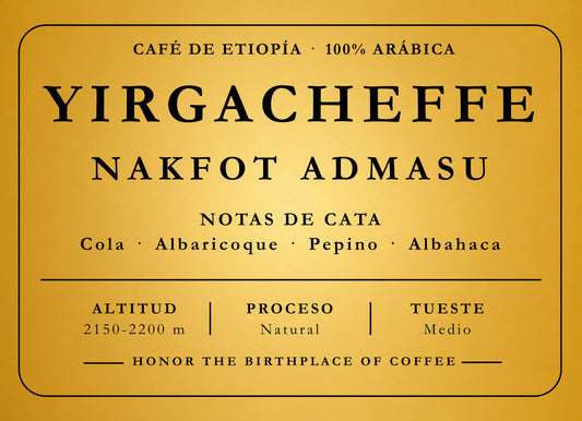 Café da Etiópia - Yirgacheffe Nafkot Admasu (natural)