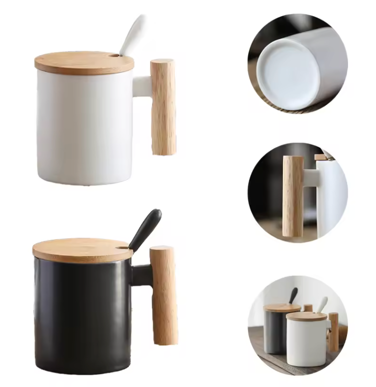 Taza de cerámica nórdica