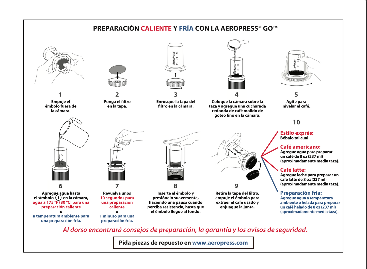 AeroPress Go Cafetera + 100 filtros