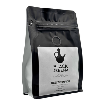 Black Jebena, Cafe de Etiopía en grano: Descafeinado por Proceso de Agua