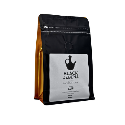 Black Jebena, Cafe de Etiopía en grano: Guji, Natural