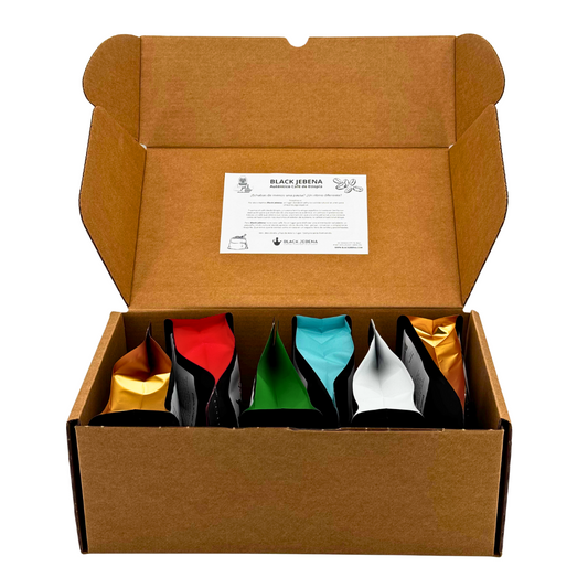 Pack de cafés etíopes (en grano) 6x250gr