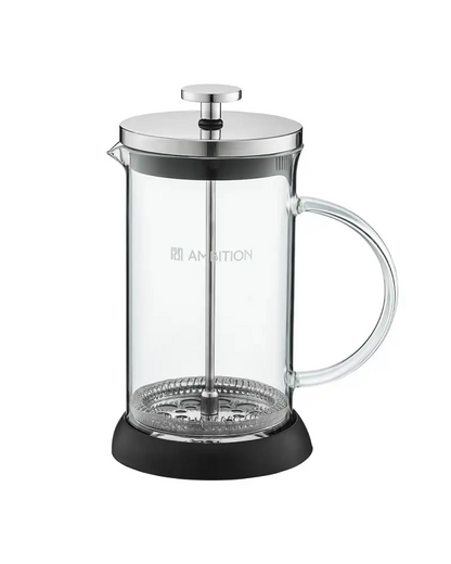 Cafetera French Press (Émbolo) Vidrio, acero y plástico