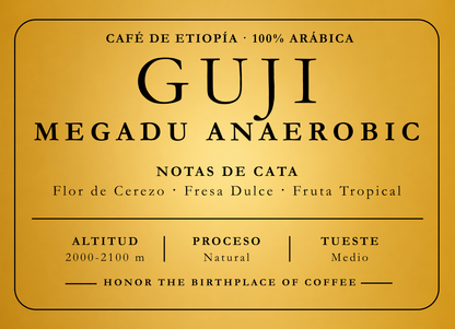 Café de Etiopía - Guji Megadu Anaeróbico (Natural)
