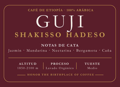 Café de Etiopía – Guji Shakisso Hadeso Organico (Lavado)