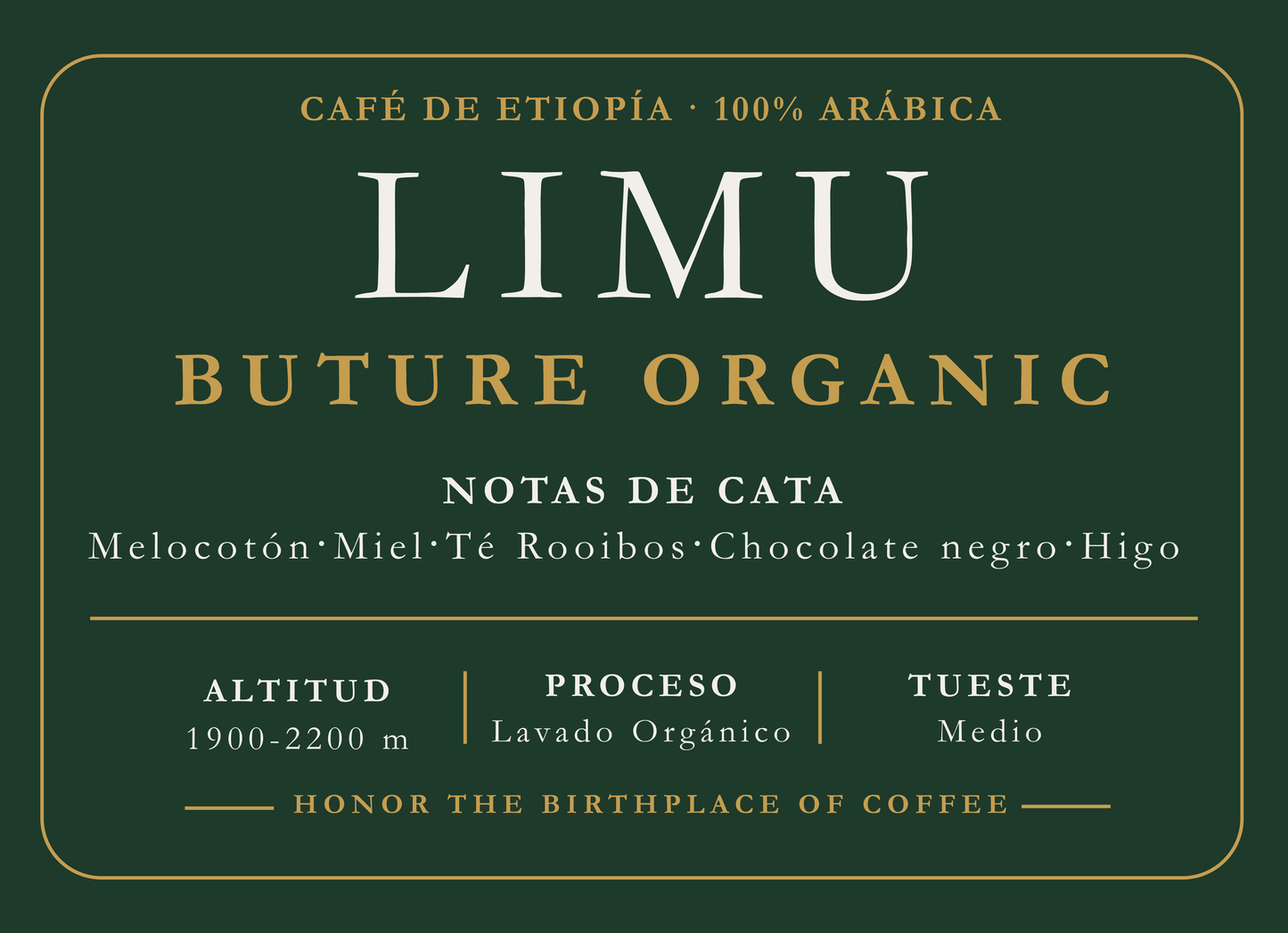 Caffè Etiopia - Limu Buture Biologico (lavato)