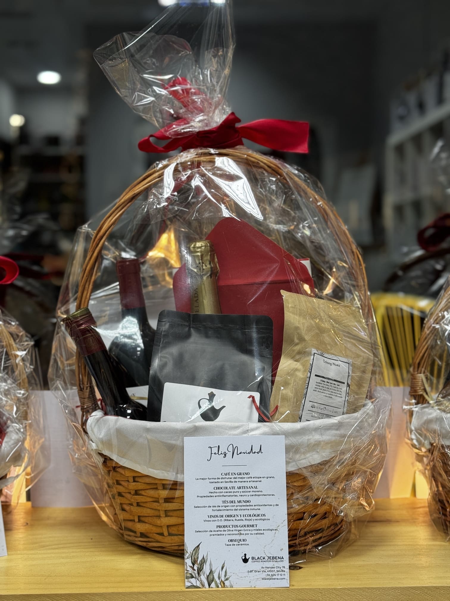 CESTA DE NAVIDAD - Black Jebena