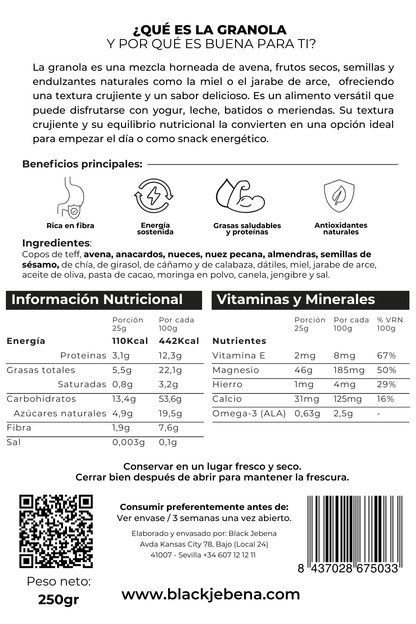 Granola (sin gluten y sin leche)