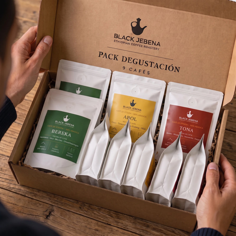 Pack degustación de 9 cafés etíopes