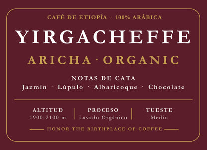 Café da Etiópia - Yirgacheffe Aricha (lavado)