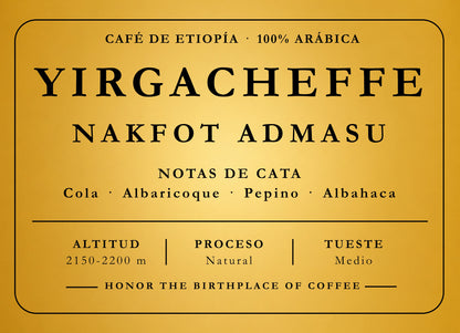 Café da Etiópia - Yirgacheffe Nafkot Admasu (natural)