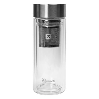 Infusor de té - vidrio con funda - Black Jebena