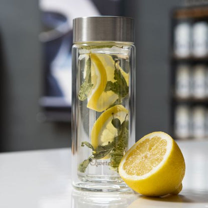 Infusor de té - vidrio con funda - Black Jebena